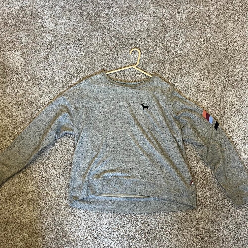 Victoria's Secret PINK grey crewneck sweater